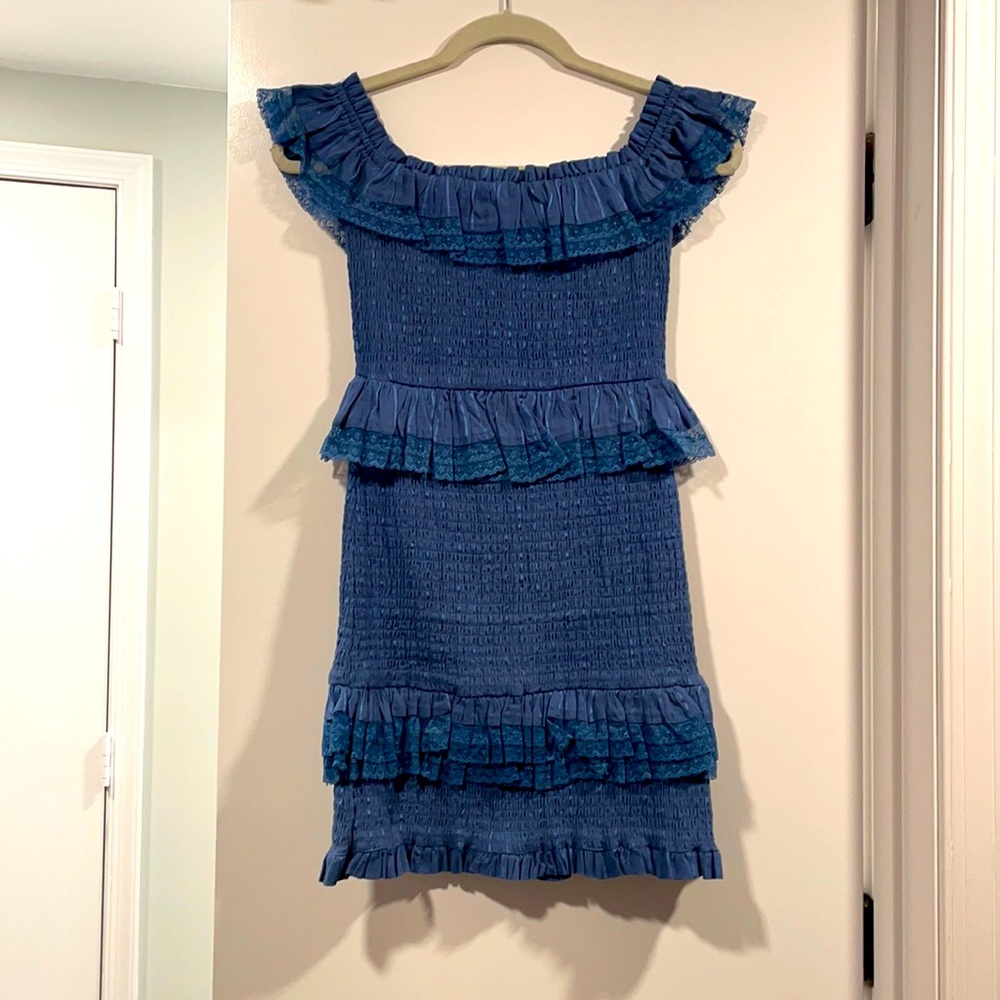 Tularosa blue mini dress